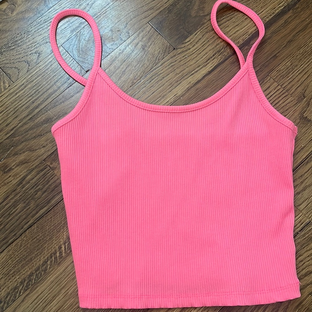 American Eagle neon pink tank